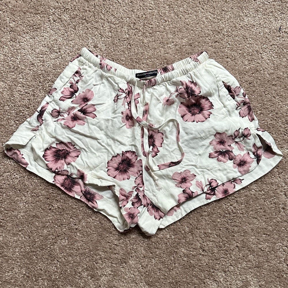 Brandy Melville floral shorts